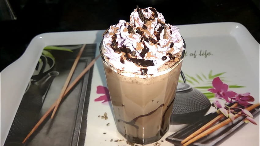 Chocolate Milkshake with ice cream at home, chocolate shake HD wallpaper