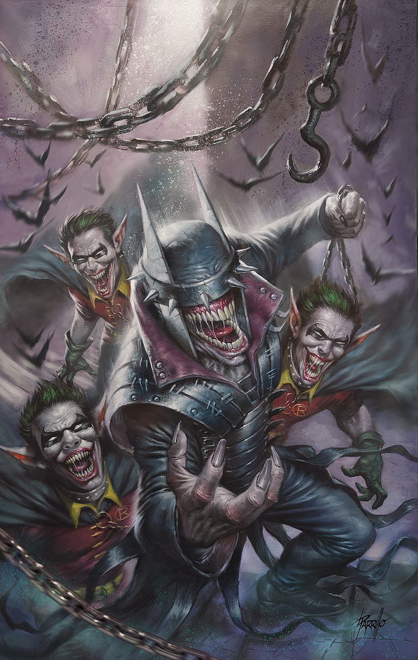 Спойлери на Batman Who Laughs: Как настройва DCU до 2020 г., Батманът, който се смее HD тапет за телефон