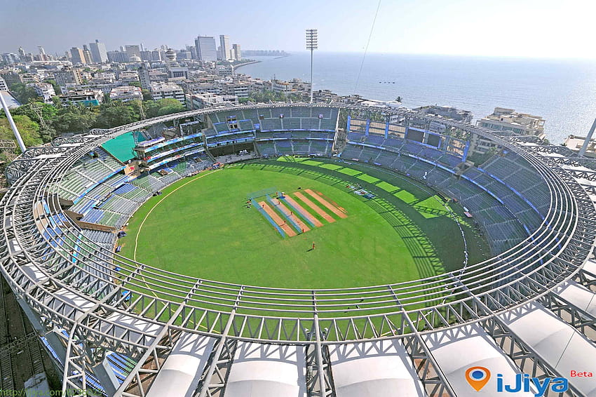 สนามแข่งขันคริกเก็ต IPL Wankhede Stadium, มุมไบ, อินเดีย Seshrao Krushnarao Wankhede Stadium, ความจุ: 33,000 วอลล์เปเปอร์ HD