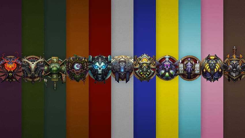 World of Warcraft Class Crest, classes papel de parede HD