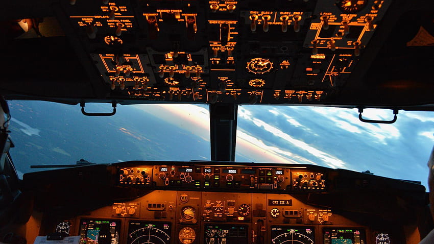 Cockpit de Avião papel de parede HD