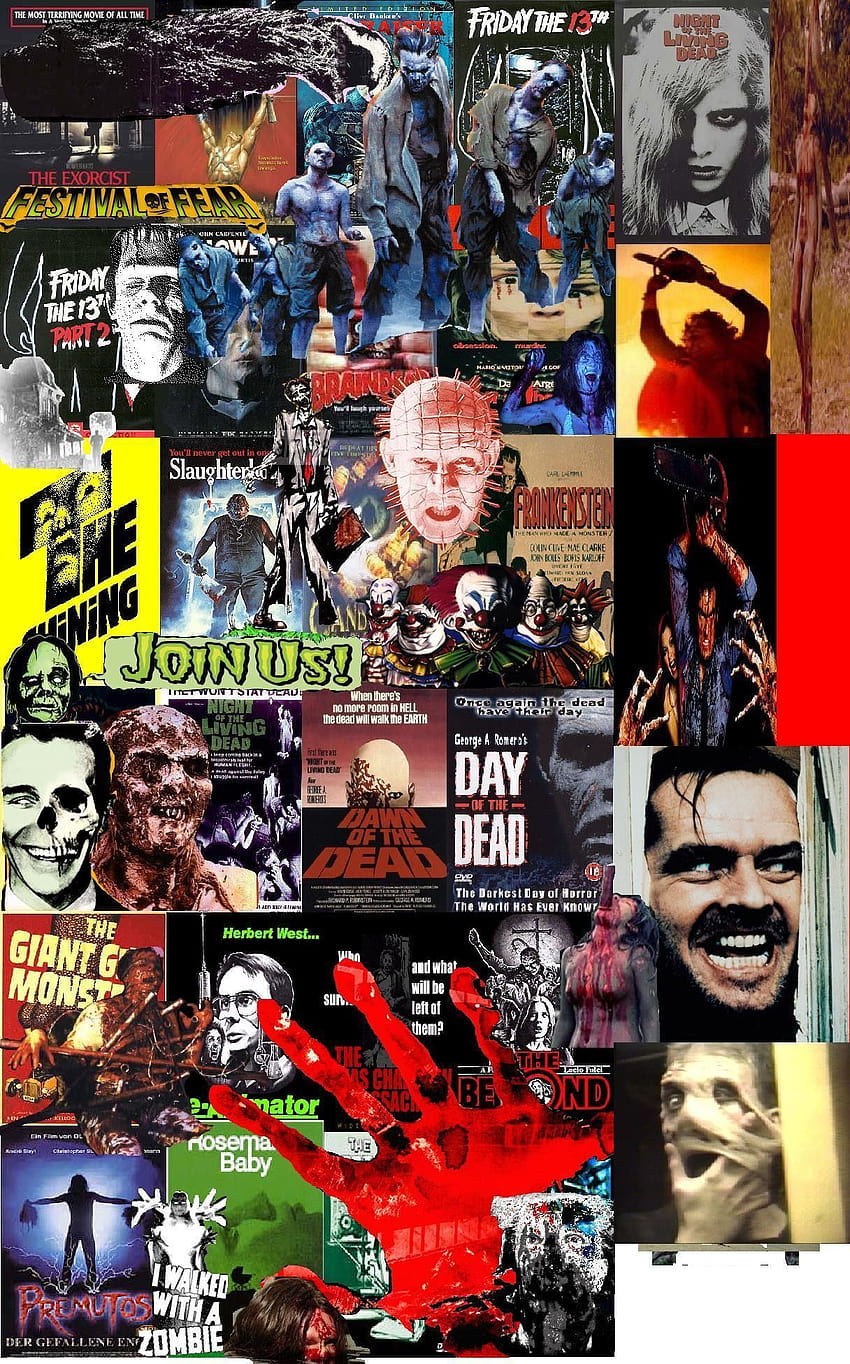 Movie Collage posted by Ryan Peltier, collage halloween HD phone wallpaper