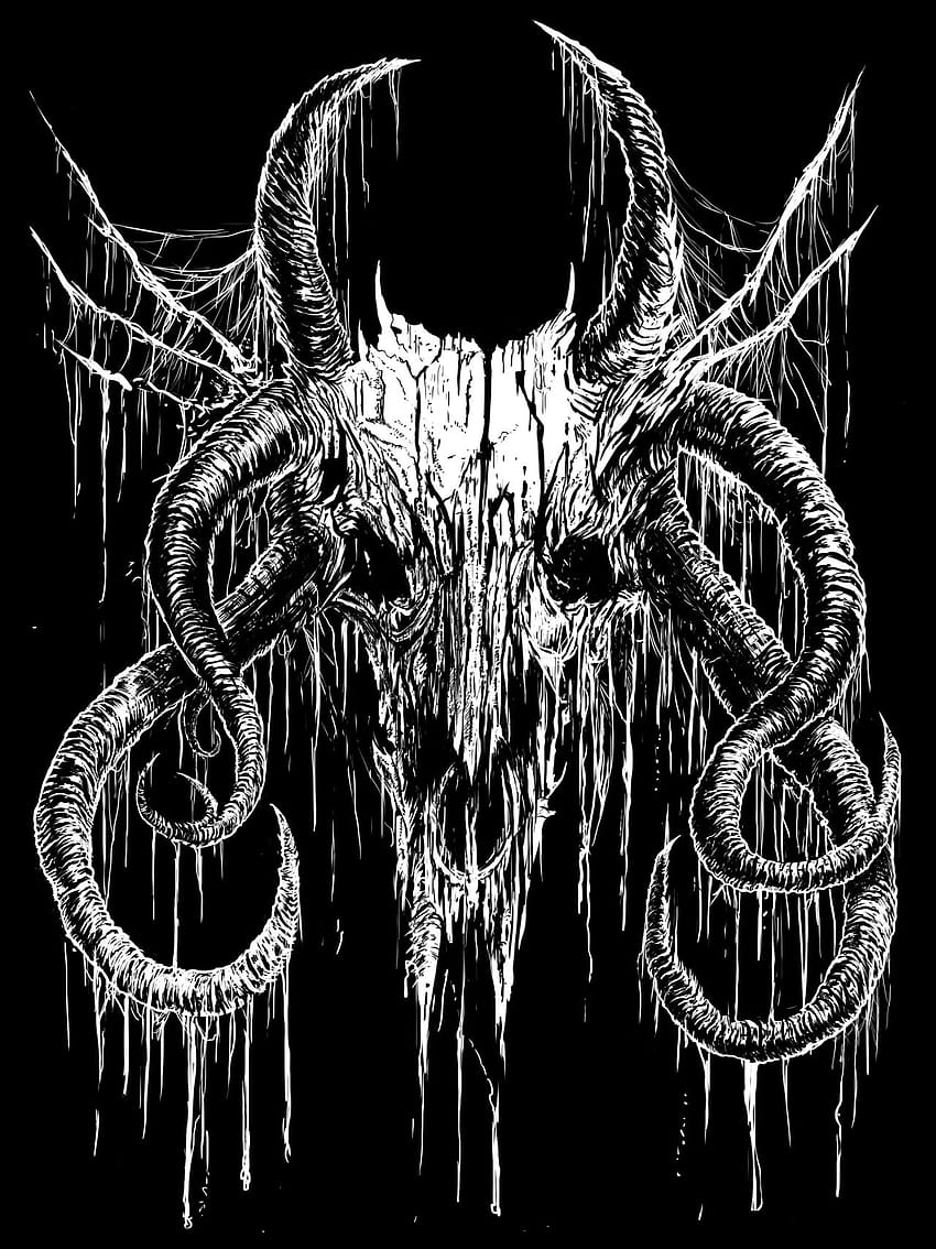 Demonic goat skull ~ hop HD phone wallpaper