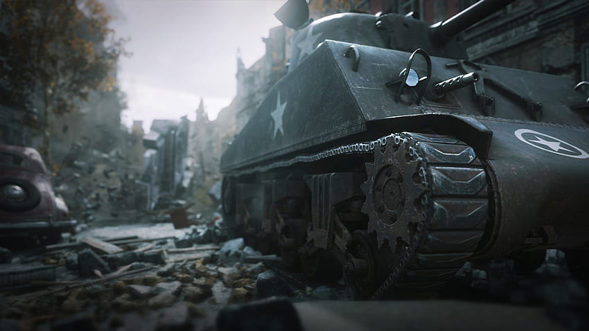 Call of Duty WWII 016 Tank, cod WWII HD тапет