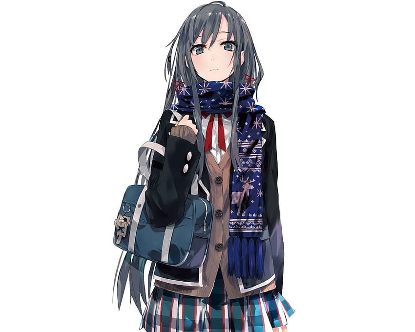 1280x1024 yukinoshita yukino, girl, scarf, art, high quality yukino yukinoshita HD wallpaper