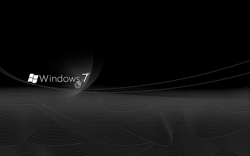 Windows 7 エレガントな黒、テーマ 高画質の壁紙