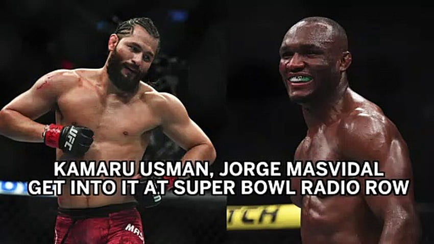 Kamaru Usman, Jorge Masvidal Get Into Verbal War At Super Bowl HD wallpaper