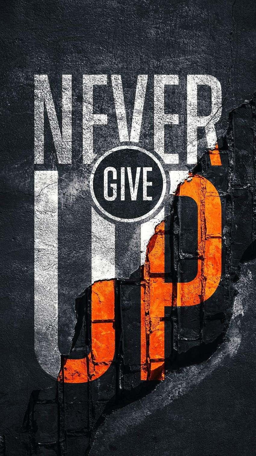Never Give Up iPhone, never give up quotes HD phone wallpaper