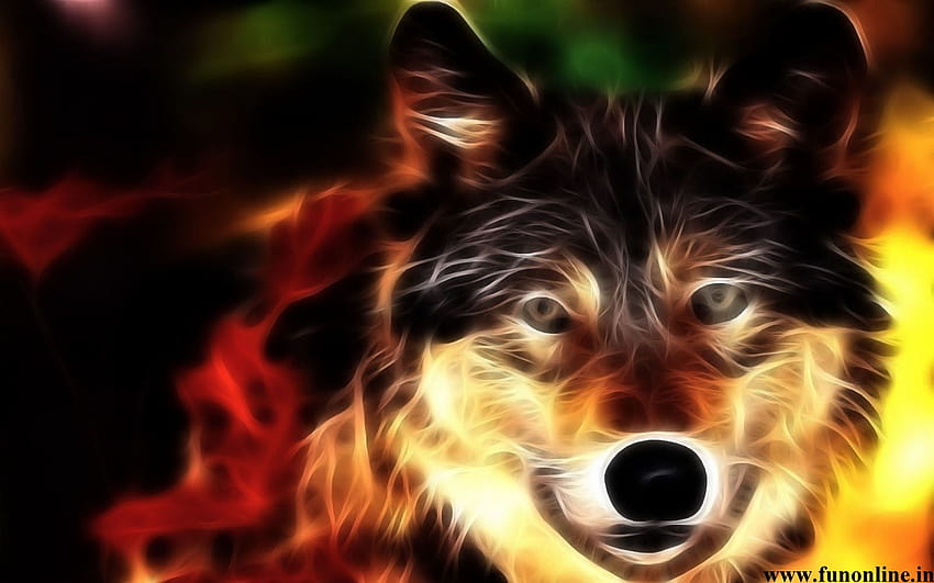 Anime Fire Wolf Wallpapers  Wallpaper Cave