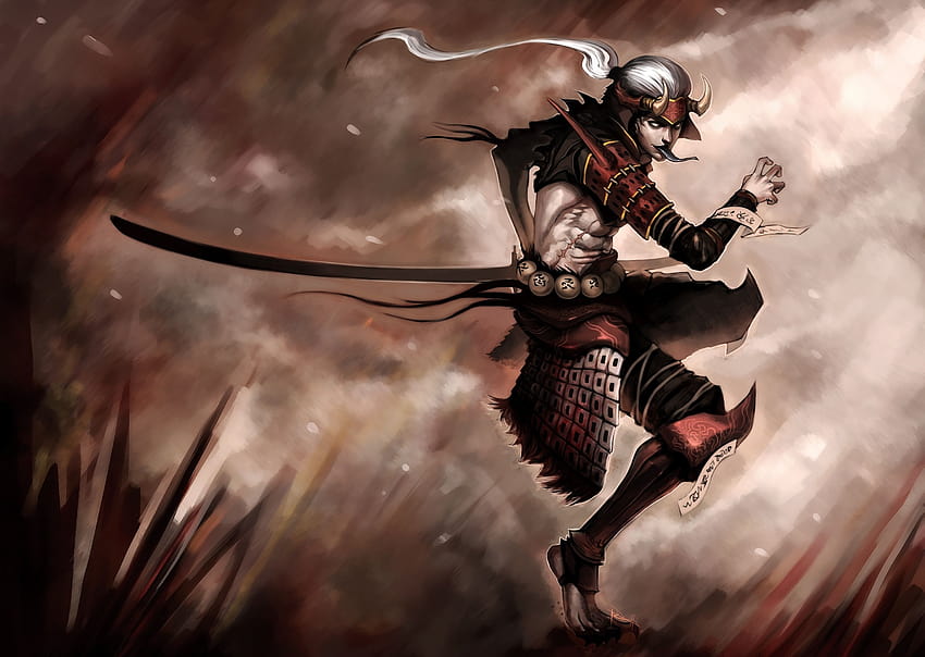 Anime Male Warrior with Sword 3d model - CadNav