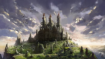 HD wallpaper: anime, artistic, castles, cities, fantasy, landscapes,  magical | Wallpaper Flare