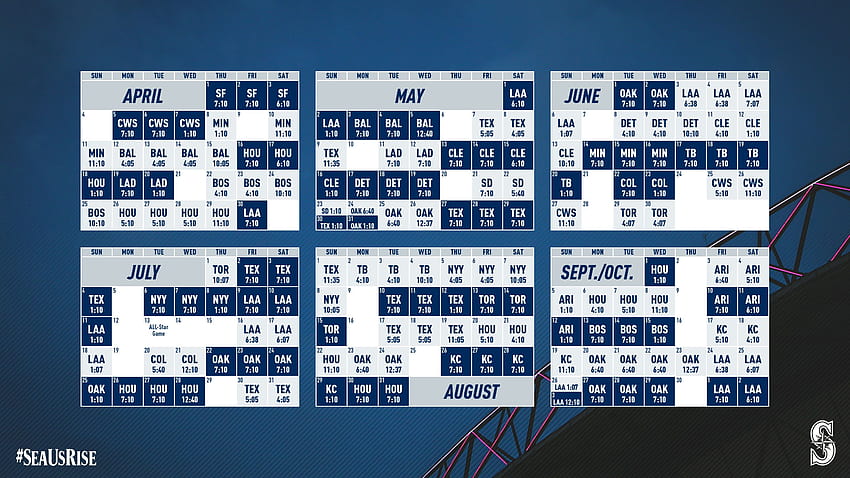 Mariners Schedule HD wallpaper | Pxfuel