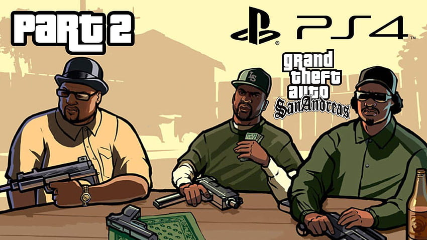 Grand Theft Auto San Andreas PS4 게임 플레이 연습 파트 2 드라이브 HD 월페이퍼