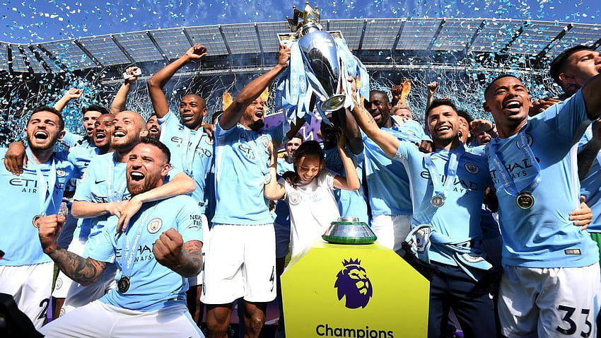 Manchester City smash 11 Premier League record in title, major league gaming background HD wallpaper
