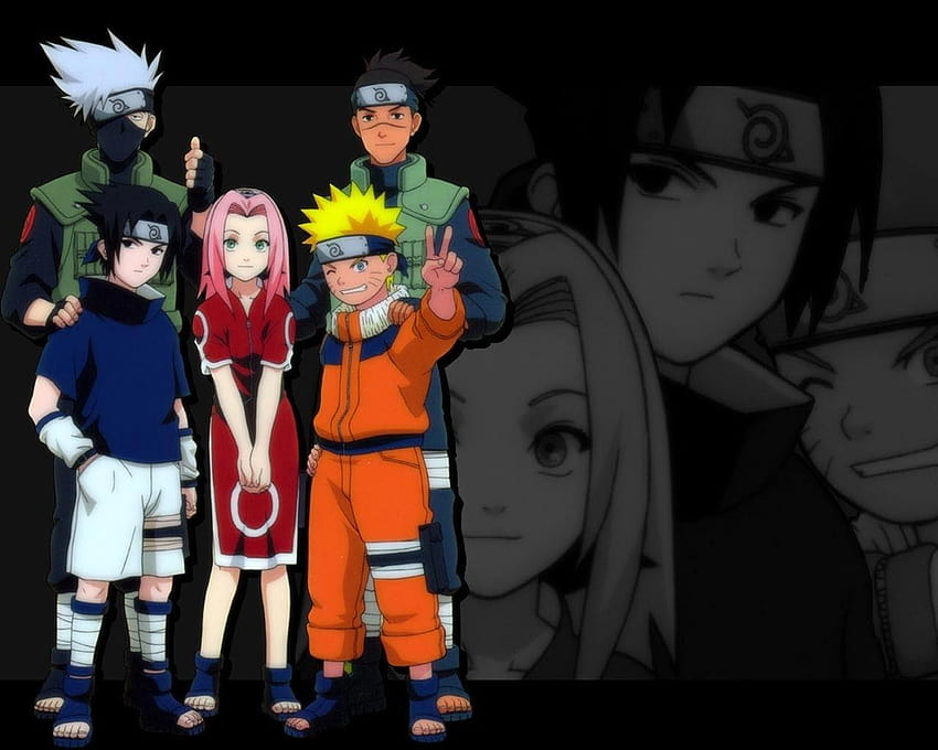 anime, Uzumaki Naruto, Uchiha Sasuke, Hatake Kakashi, Haruno Sakura, Naruto Kakashi 1366x768 Sfondo HD