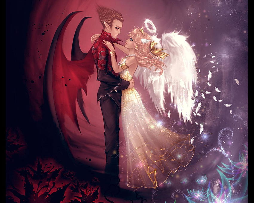 Malaikat Baik dan Jahat cinta dari Malaikat, malaikat vs iblis Wallpaper HD