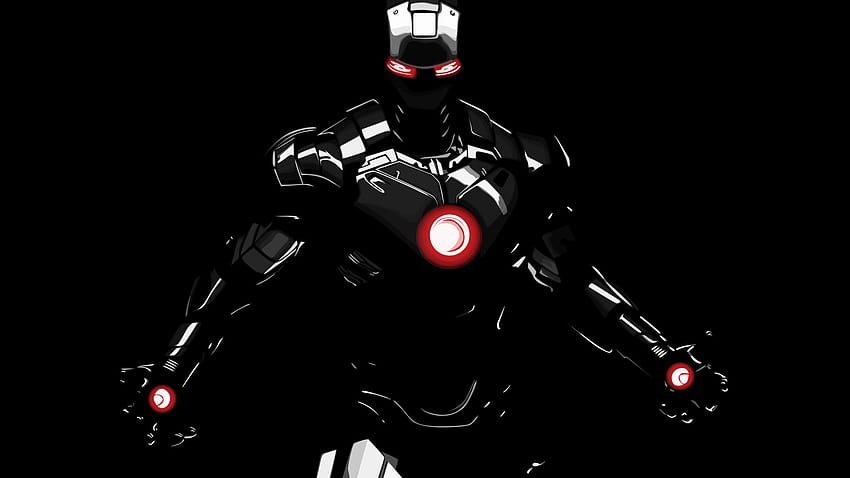 Résolution 2560x1440 Dark Iron Man 1440P, arrière-plans et homme noir Fond d'écran HD
