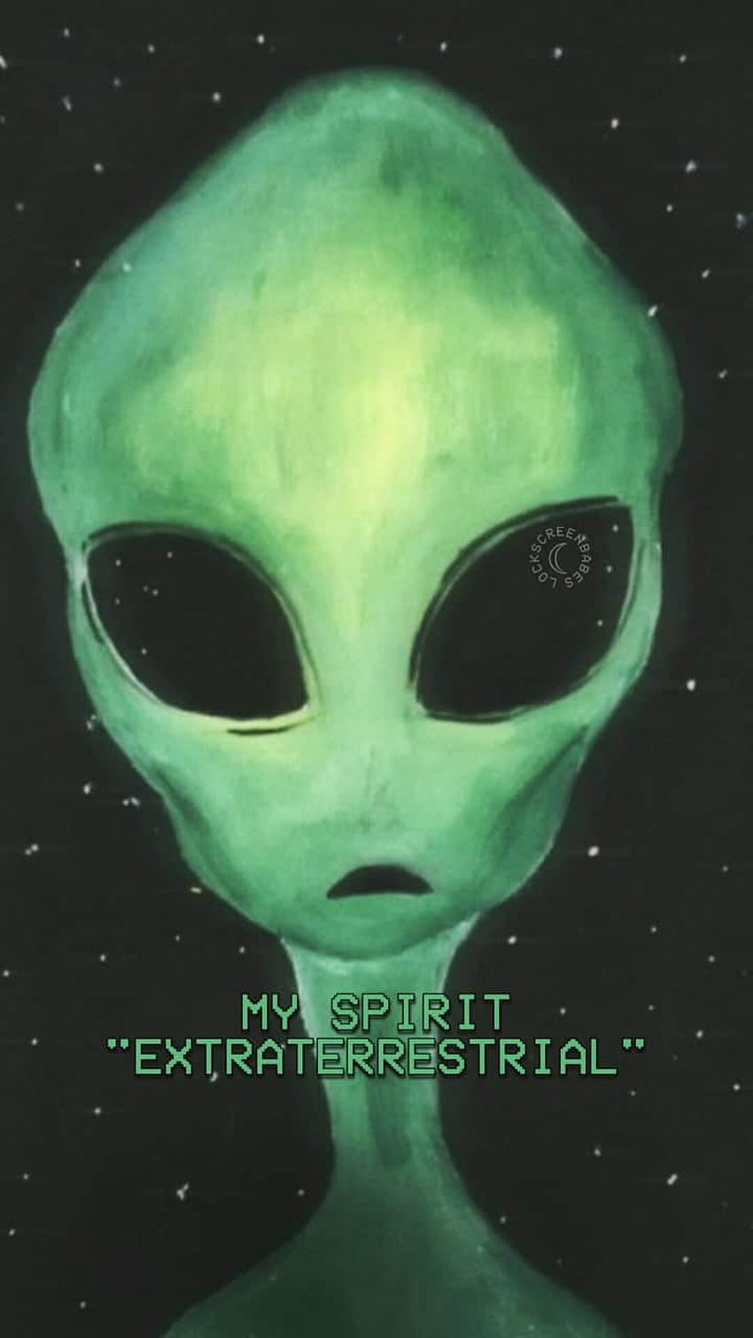 Alien, And Green, alien aesthetic HD phone wallpaper
