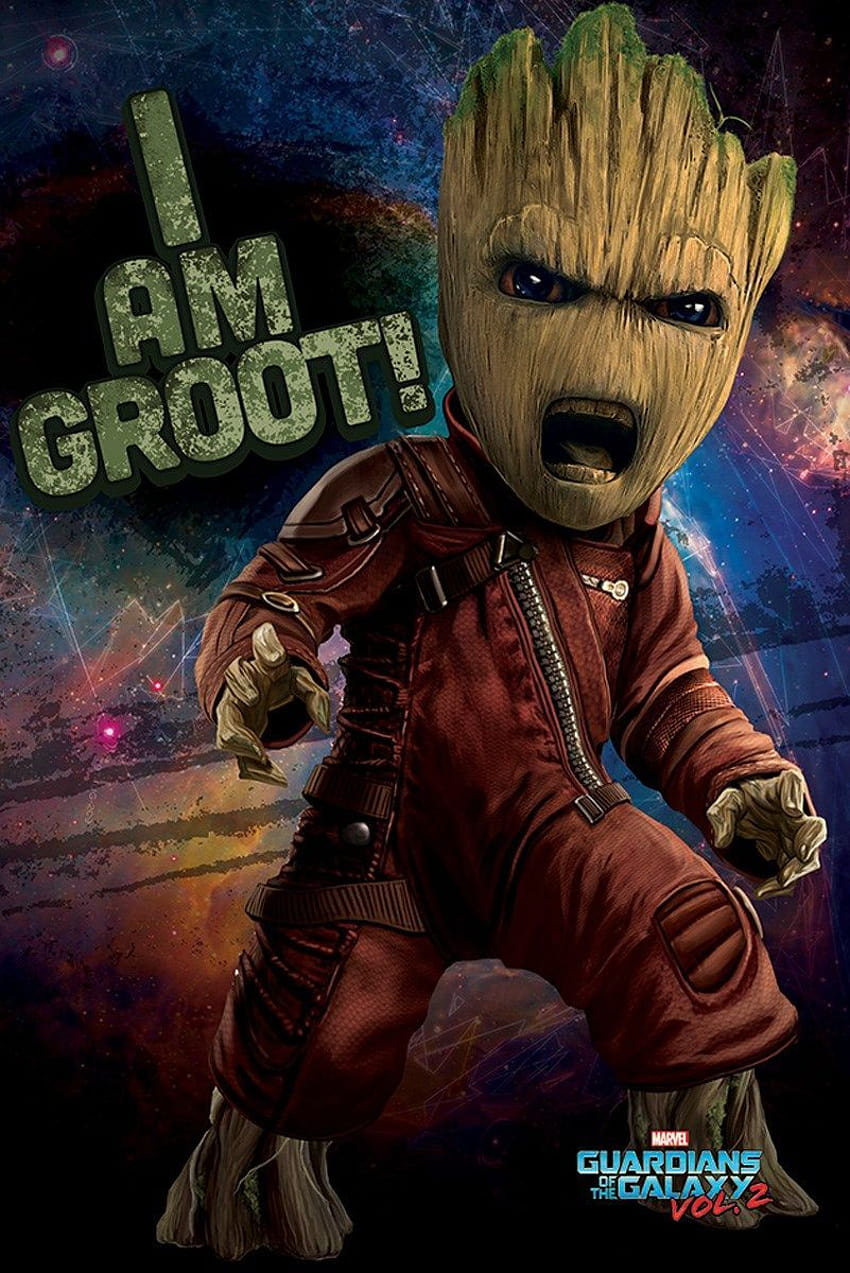 Guardians of the Galaxy Vol.2 Angry Groot HD тапет за телефон