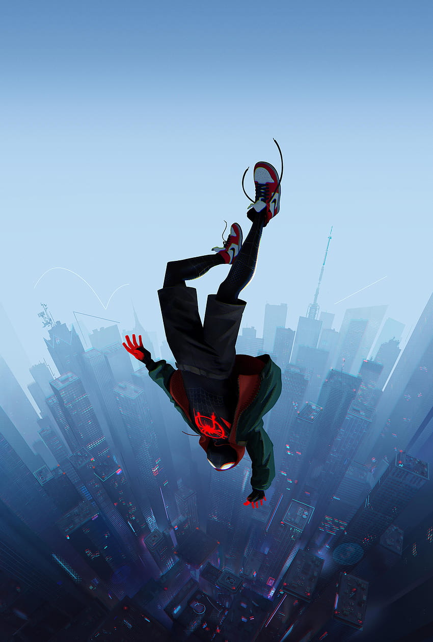 Spider Man Into The Spider Verse...팁, 인투 더 스파이더 버스 아이폰 HD 전화 배경 화면