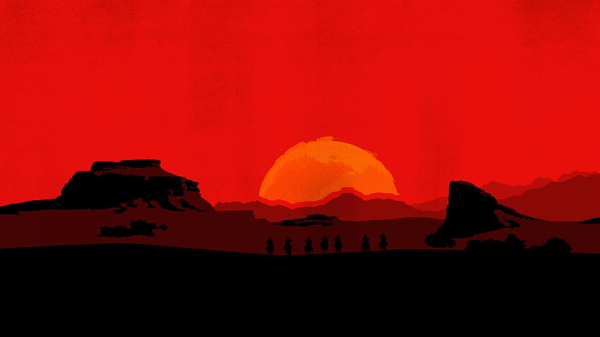Red Dead Redemption 2 Schlüsselkunst HD-Hintergrundbild