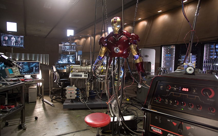 Iron Man-Labor HD-Hintergrundbild
