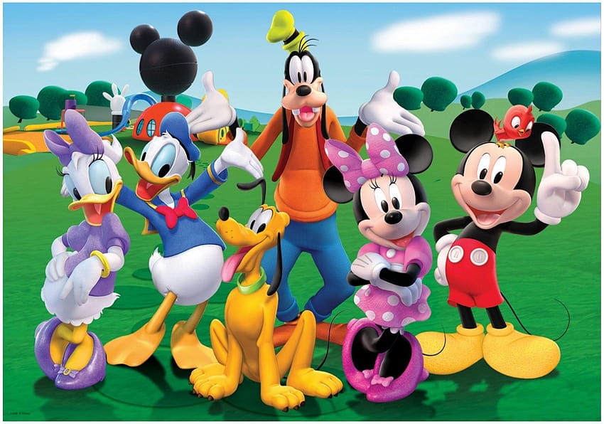 Disney Mickey Mouse กำลังเล่น วอลล์เปเปอร์ HD
