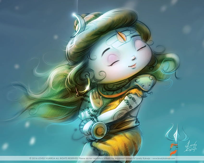 Cartoon Cute Lord Shiva HD wallpaper | Pxfuel