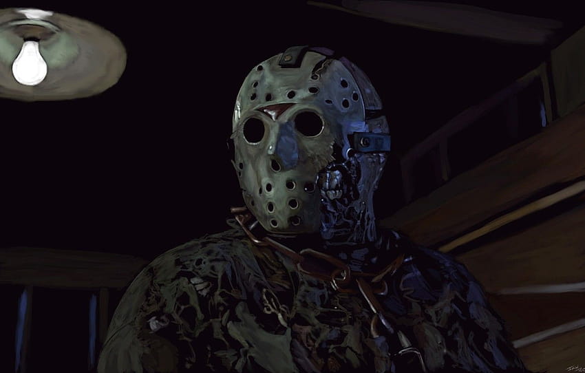 Mask Art Friday The 13th Jason Voorhees, máscara de jason papel de parede HD