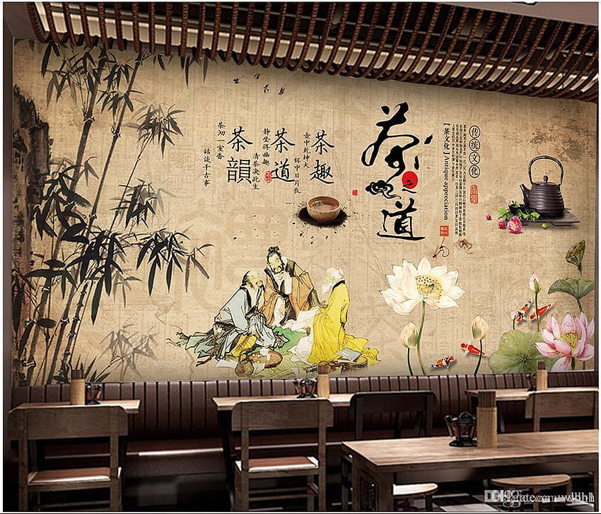 3d Custom Traditional Traditional Tea Ceremony Culture Tea Ceremony Backgrounds Wall Mural For Walls 3d Living Room Scenery Screen From Wdbh, $13.59 HD wallpaper