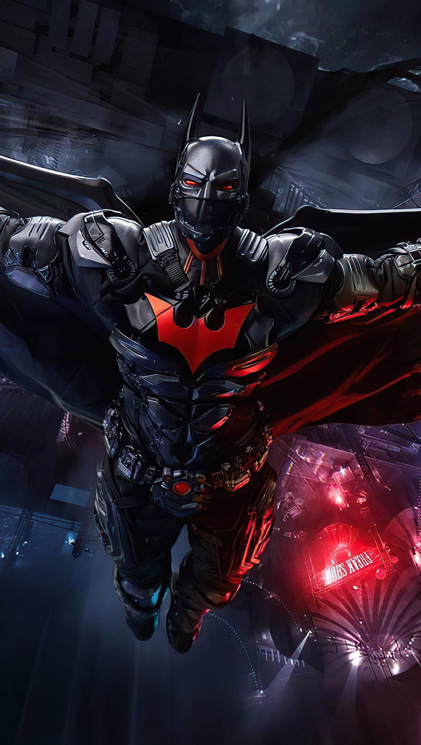 Hight Tech Batman Suit asas abertas Ultra ID: 7623, armadura batman Papel de parede de celular HD