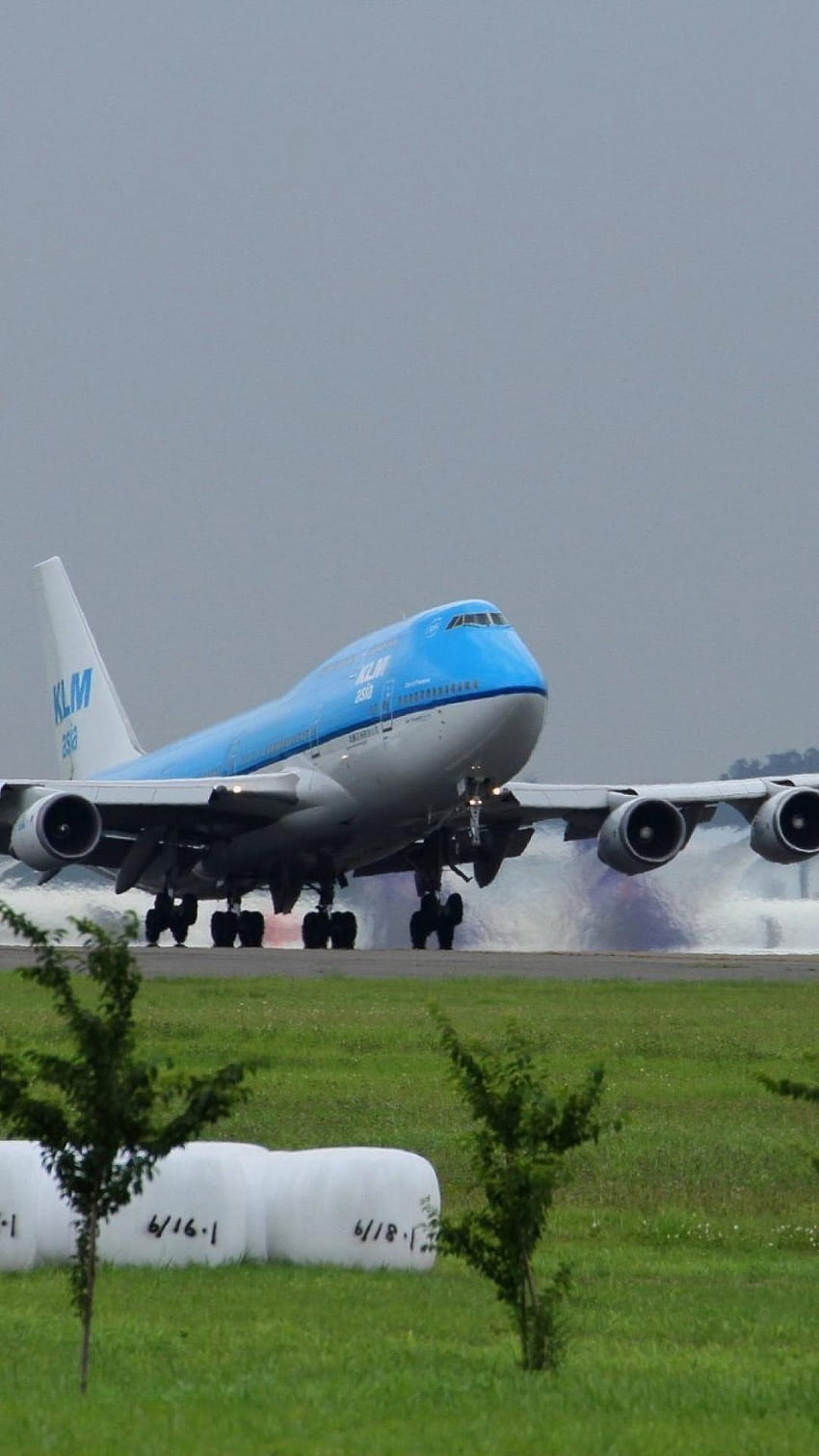 Simplemente: Boeing 747, klm fondo de pantalla del teléfono