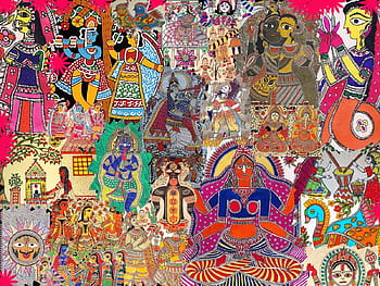 Madhubani painting gallery HD wallpapers | Pxfuel