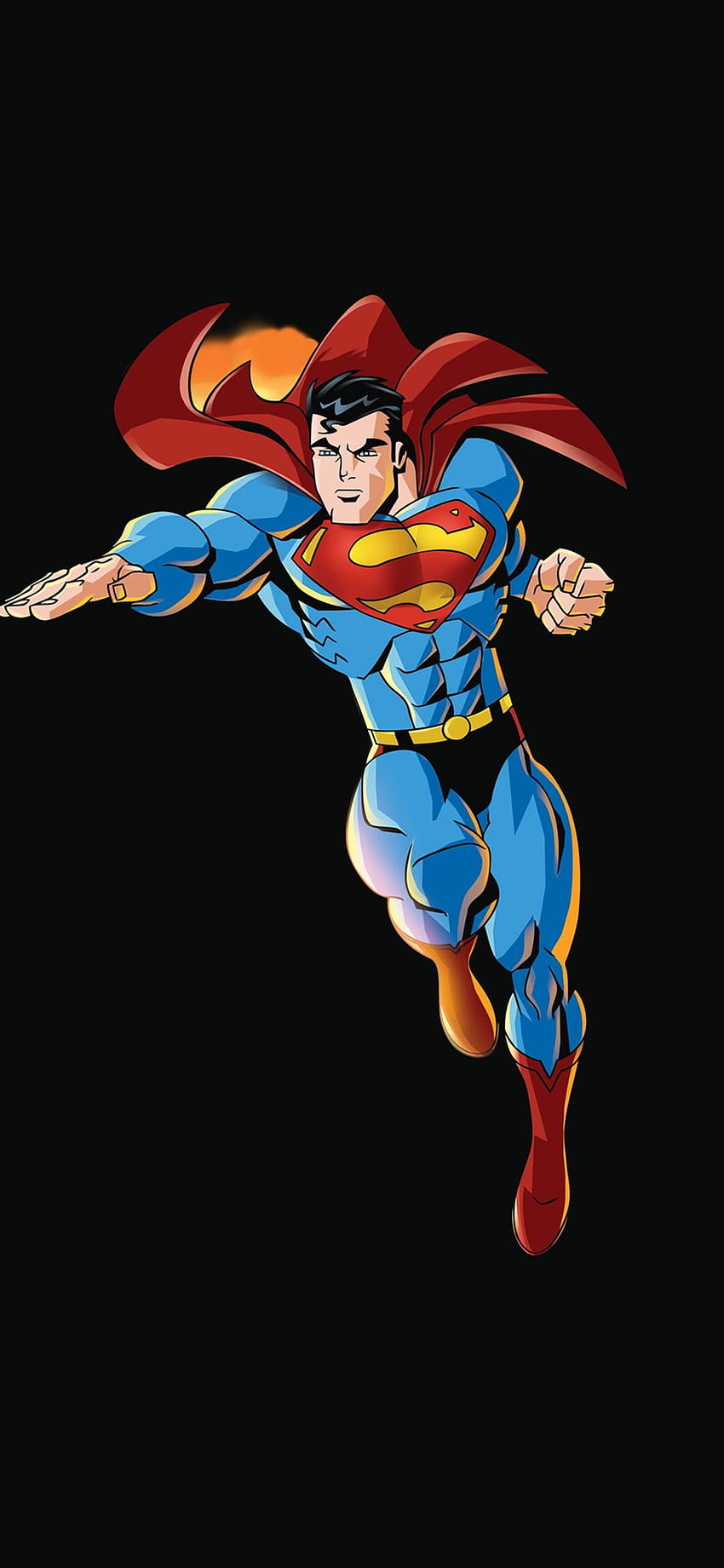 Superman, superhero, dc comics, dark & black, minimal, artwork , 5200x3250,  , 2dcfcc5f, cartoon superheroes iphone x HD phone wallpaper | Pxfuel