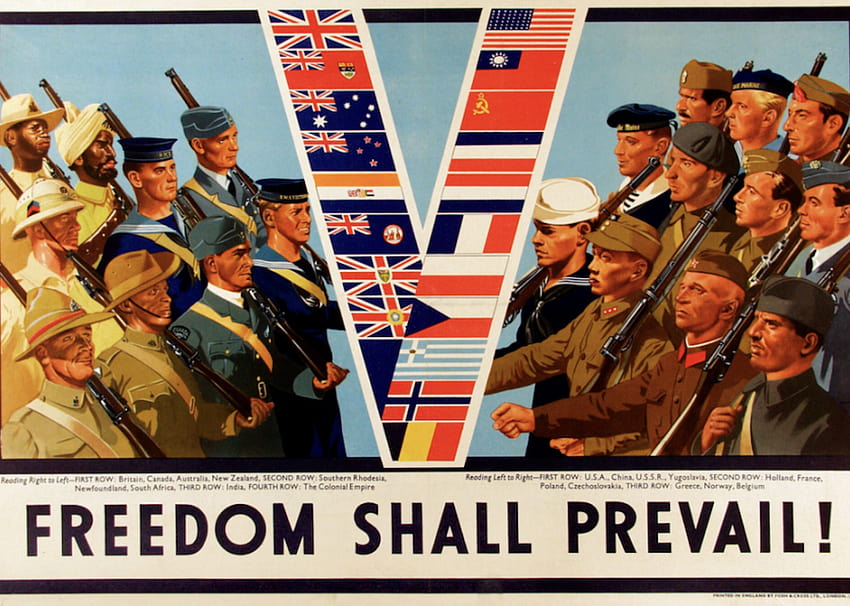 30 ikonische Plakate aus dem Zweiten Weltkrieg HD-Hintergrundbild
