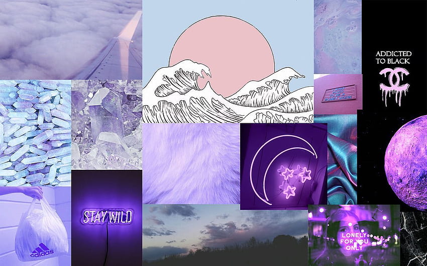 Aesthetic Tumblr Laptop, collage aesthetic laptop HD wallpaper