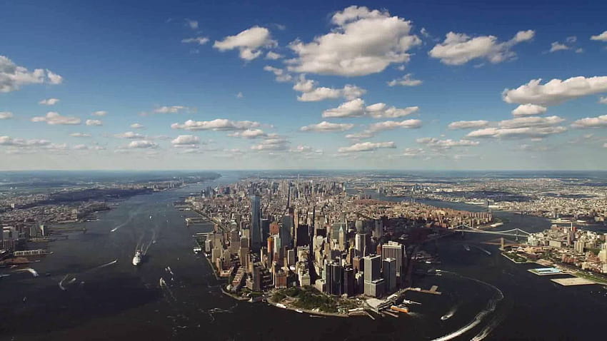 Apple Screensavers and their Locations Identified, big apple drone view HD wallpaper |