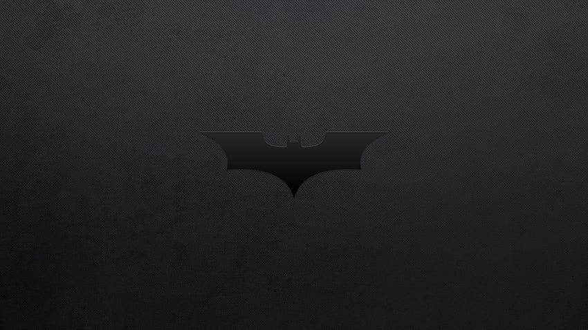 Black theme, batman logo black and white HD wallpaper