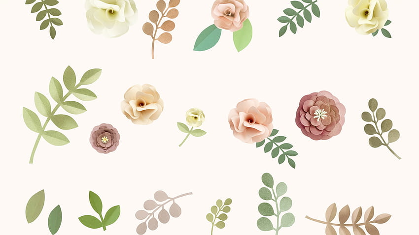 Pastel Floral , Vintage, Abstract, Flowers, Rose, Design • For You, spring pastel flower HD wallpaper