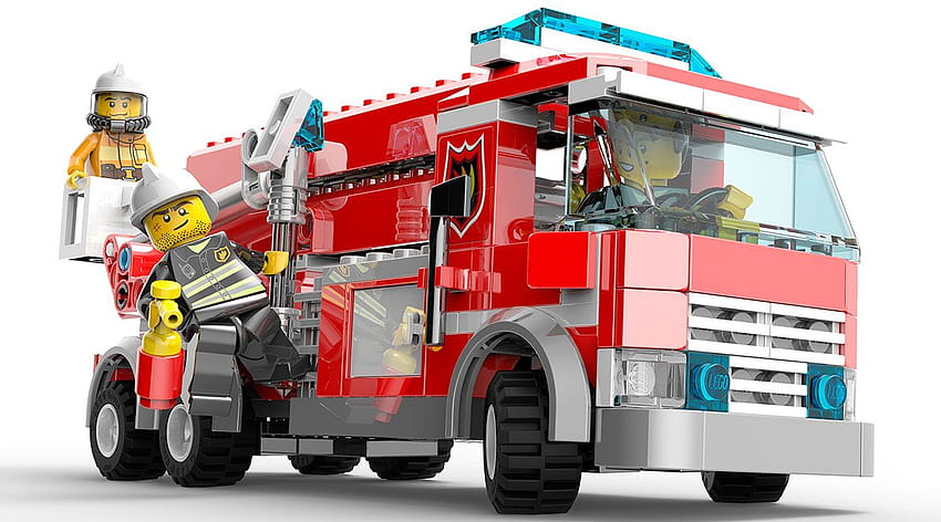 Fire Truck Art, lego fire truck HD wallpaper