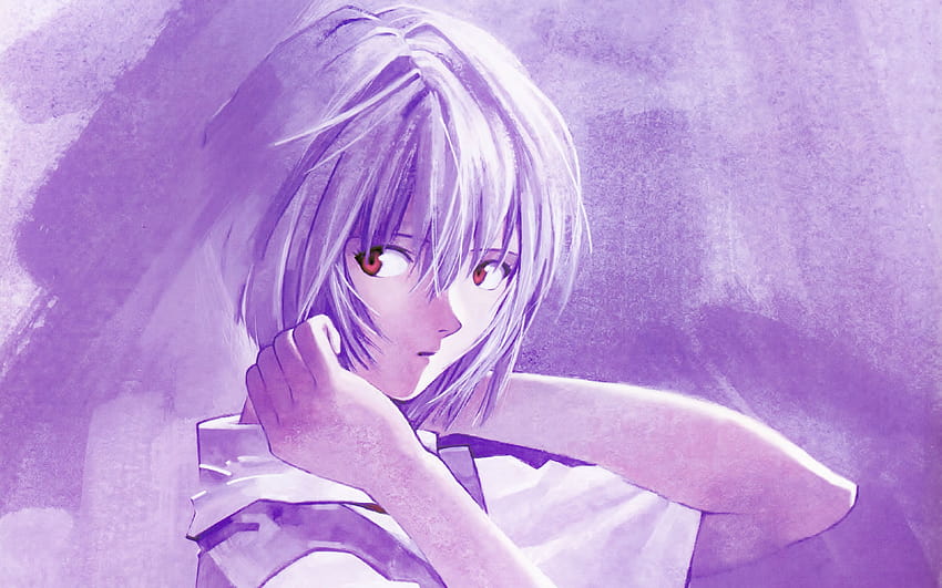 Rei Ayanami, Manga, Kunst, Neon Genesis Evangelion mit einer Auflösung von 3840x2400. Hochwertiger Neon-Genesis-Evangelion-Manga HD-Hintergrundbild