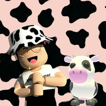 roblox cowprint asthetic sticker by @_no_hate_all_love_