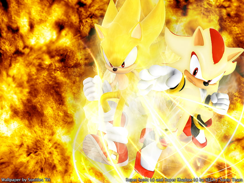 Super Sonic And Super Shadow Wallpapers  Wallpaper Cave
