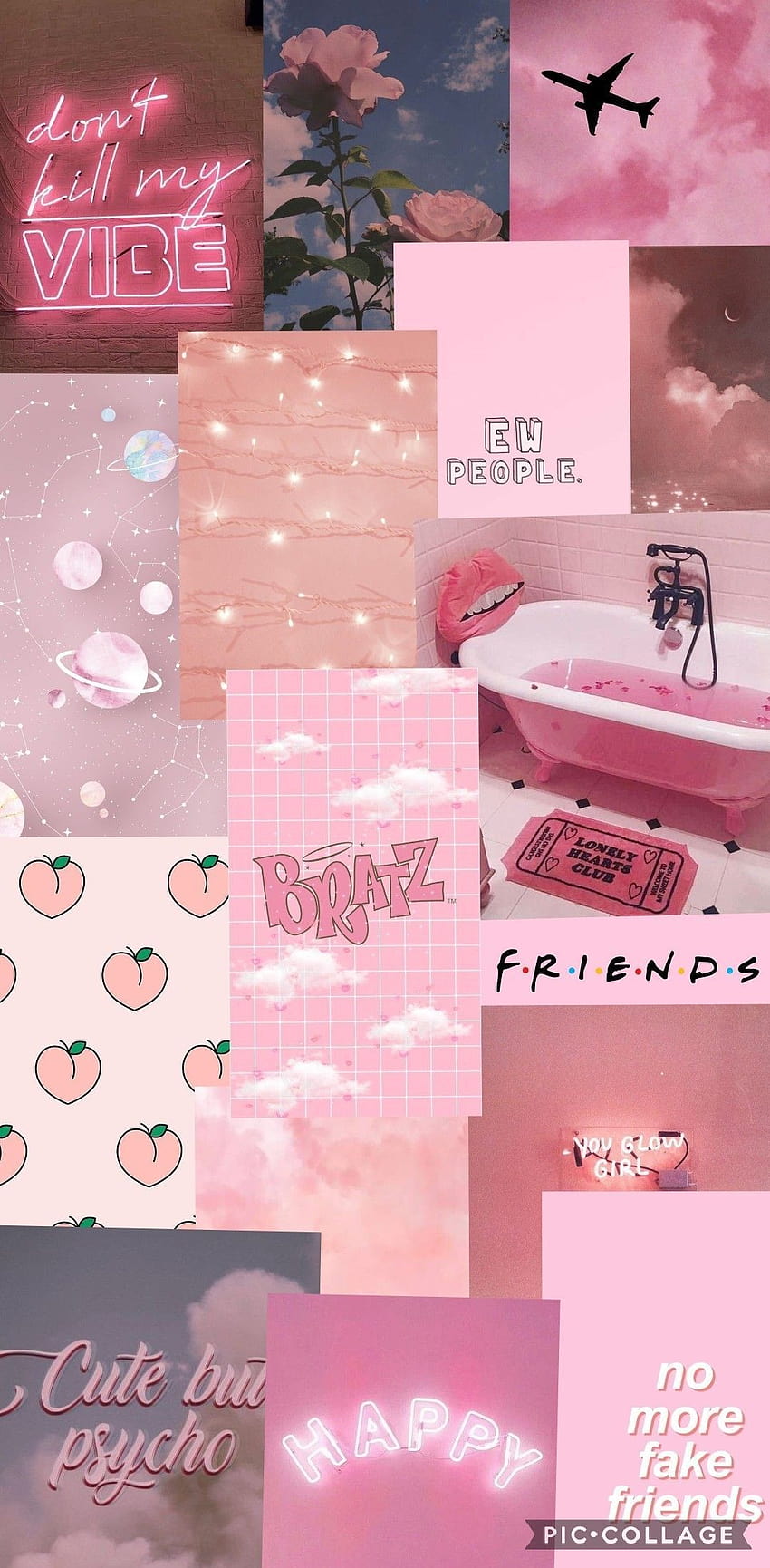 Finde sig i høj Hare Baby Pink Aesthetic Collage in 2020, collage pink HD phone wallpaper |  Pxfuel