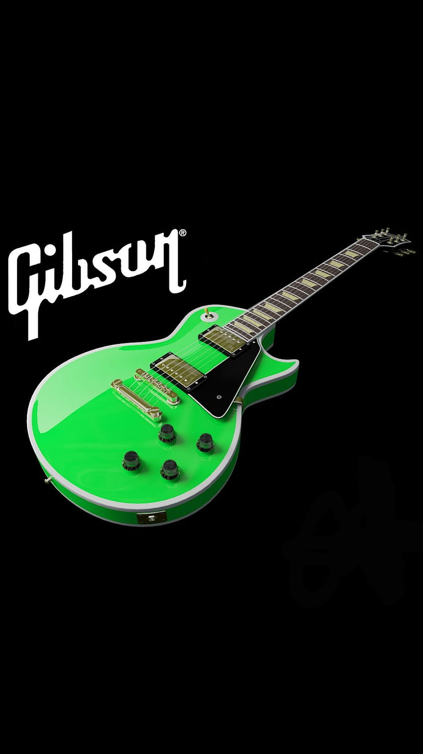 Gibson Les Paul [1130x2012], guitar amoled HD phone wallpaper
