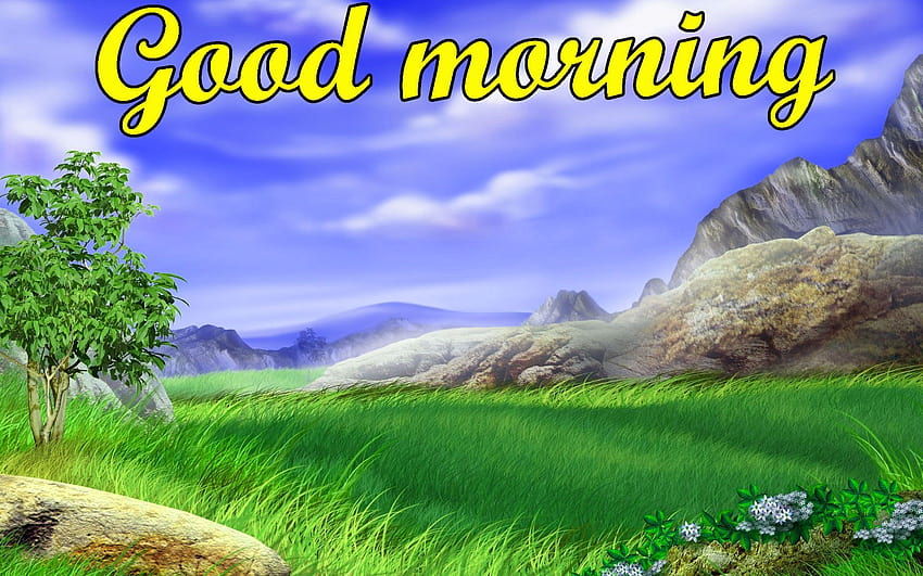 Beautiful 3d Good Morning Pics, good morning 3d HD wallpaper