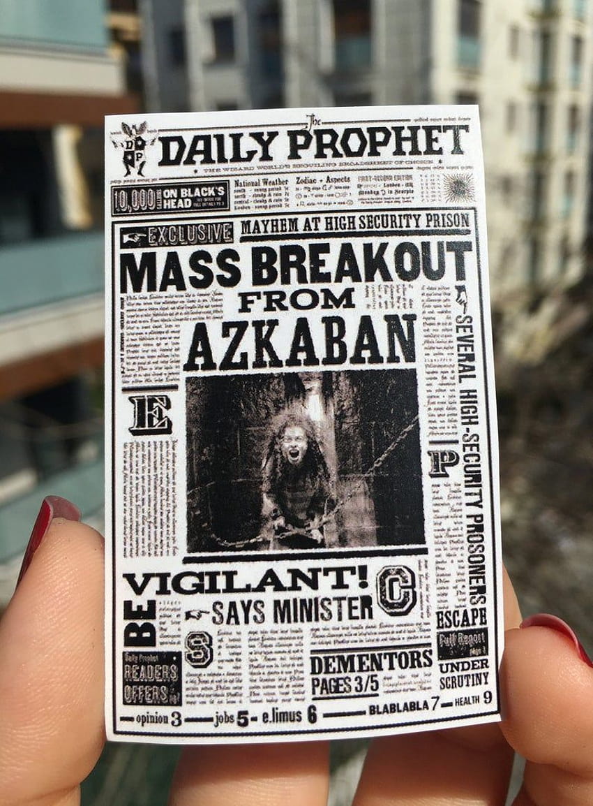 Harry Potter Daily Prophet Newspaper Stickers, snape daily prophet HD phone wallpaper