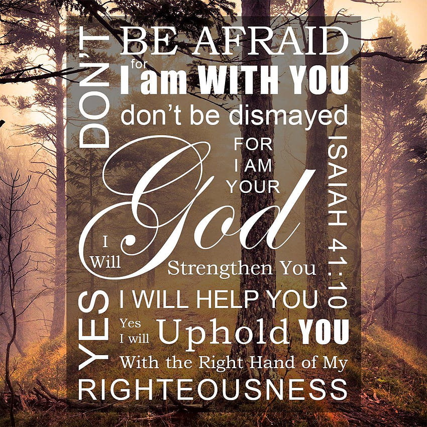 Isaiah 41:10 Don't Be Afraid, the book of isaiah HD phone wallpaper
