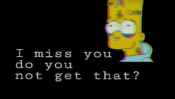 Bored BartV2, bart simpson, depressed, sad, simpsons, HD phone