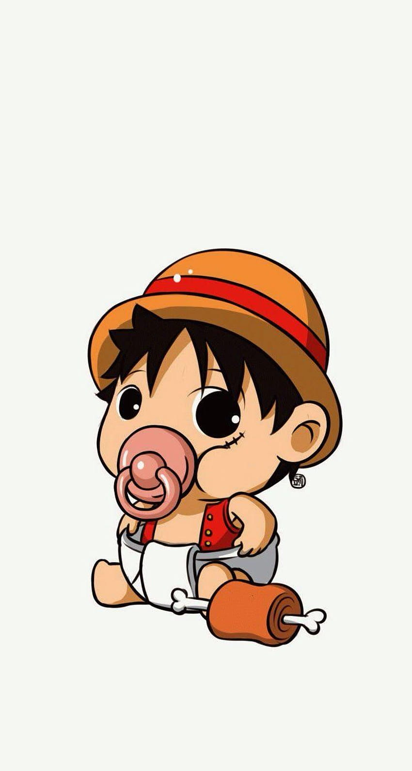 Baby Luffy, luffy chibi HD phone wallpaper